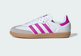 Adidas Samba OG ‘White Purple Burst’ GS - airdrizzykicks.com